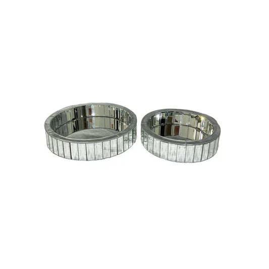 Mirror Luxe: Modern Rectangular Mirrored Trays